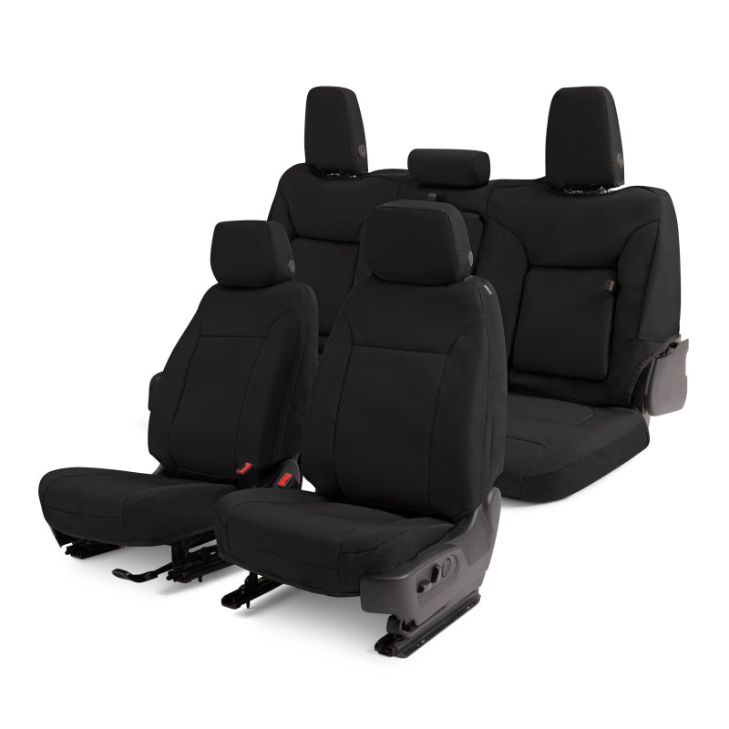 Covercraft 19-21 Chevrolet Silverado Endura PrecisionFit Custom Front Row Seat Covers - Black/Black