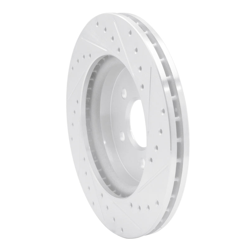 R1 98-05 Mercedes-Benz ML320 Front Left Drilled & Slotted Silver Brake Rotor
