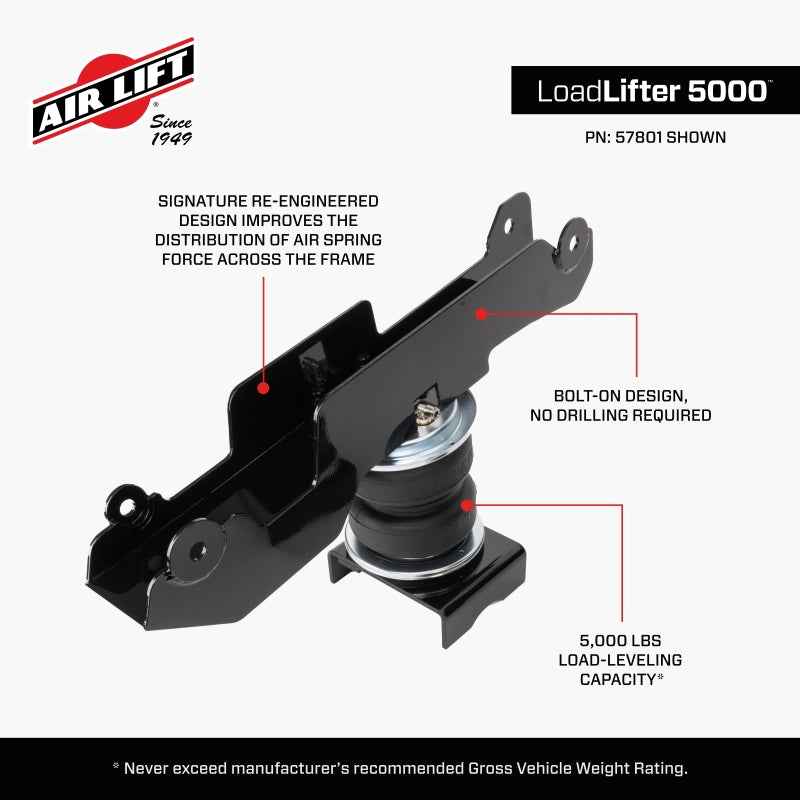 Air Lift 19-24 Mercedes Sprinter 2500 Loadlifter 5000 Air Spring Kit