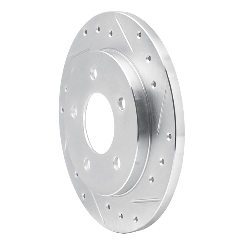 DFC 88-94 Buick Regal Rear Right Drilled & Slotted Silver Brake Rotor