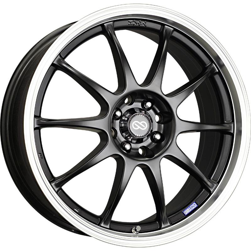 Enkei J10 15x6.5 4x100/108 38mm Offset 72.6mm Bore Dia Silver w/ Machined Lip Wheel