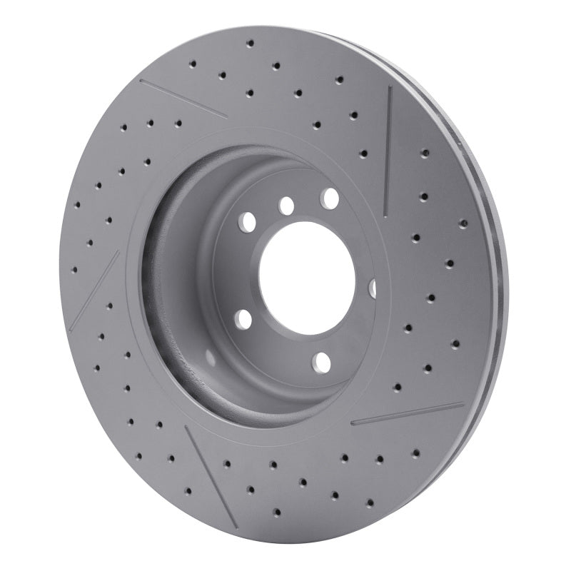 R1 13-13 BMW 135IS Front Drilled & Slotted GeoSPEC Coated Rotor