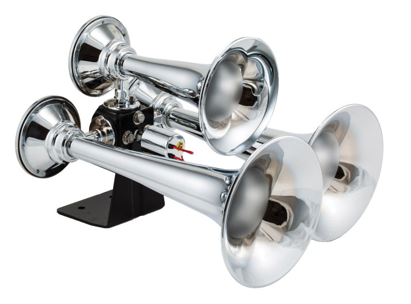 Kleinn Chrome Triple Horn/ 13.5In/11.75In/8.5In- Chrome-Plated High Impact ABS