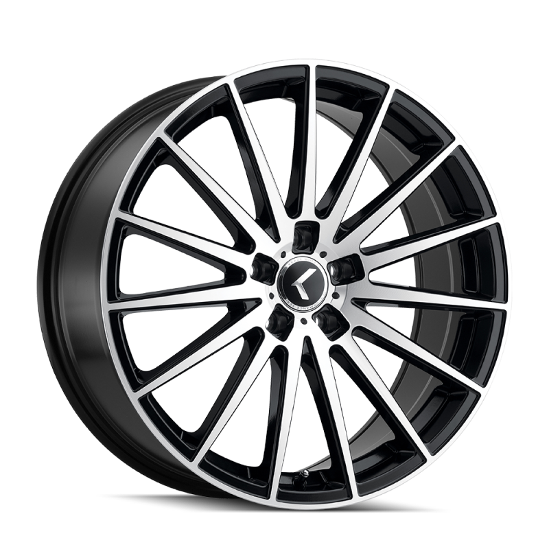 Kraze KR191 Stunna 18x8 / 5x120 BP / 40mm Offset / 74.1mm Hub Matte Black Machined Wheel