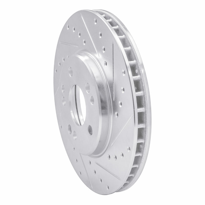 DFC 90-98 Mercedes-Benz 300SL Front Right Drilled & Slotted Silver Brake Rotor