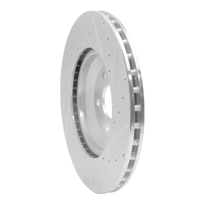 DFC 17-23 Mercedes-Benz CLS450 Rear Left Drilled & Slotted Silver Brake Rotor