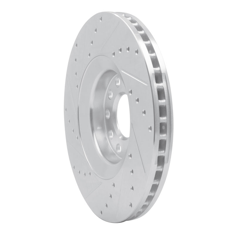 DFC 98-09 Audi S4 Front Right Drilled & Slotted Silver Brake Rotor