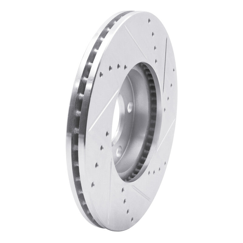 R1 98-98 Volkswagen Passat (USA/Canada) Front Left Drilled & Slotted Silver Brake Rotor