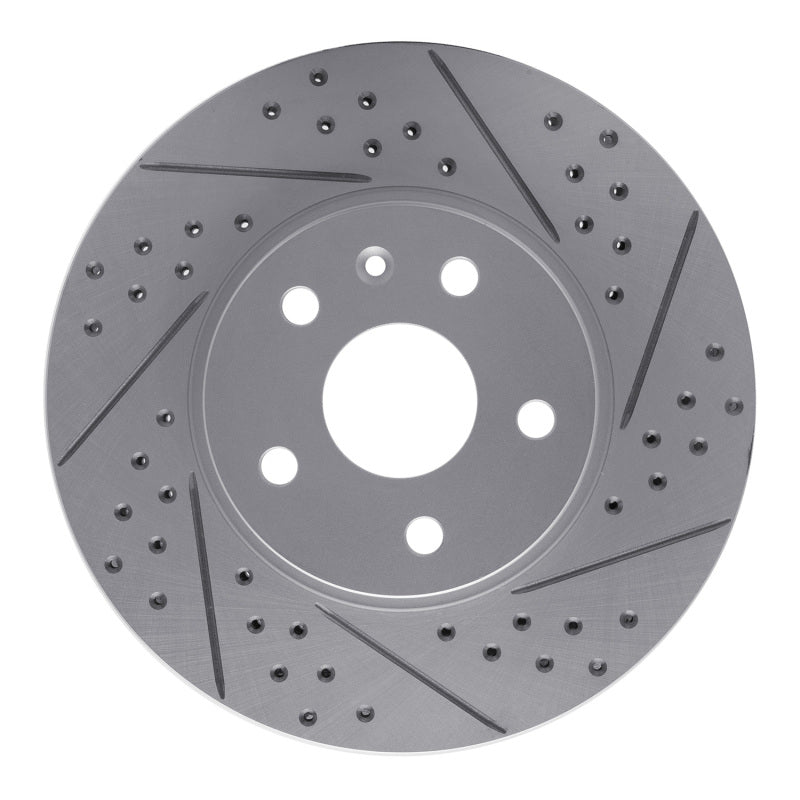 R1 08-14 Cadillac Cts Front Right Drilled & Slotted Geo-Carbon Rotor