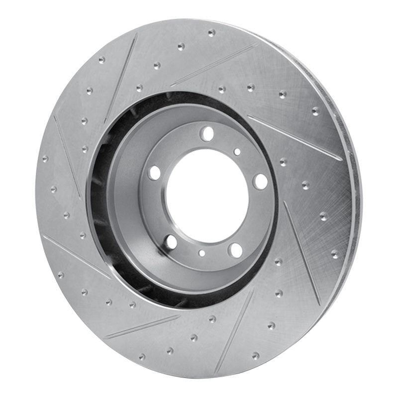 DFC 17-23 Porsche Cayenne Right Front Drilled & Slotted Silver Brake Rotor