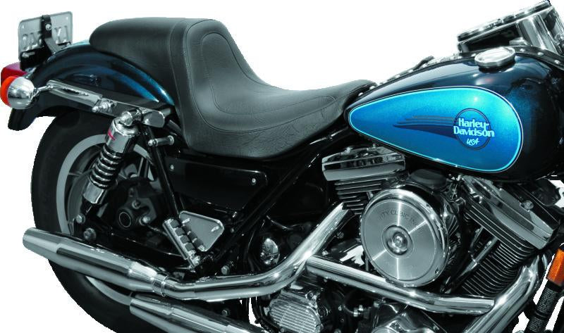 Mustang 82-00 Harley FXR Fastback 1PC Seat - Black