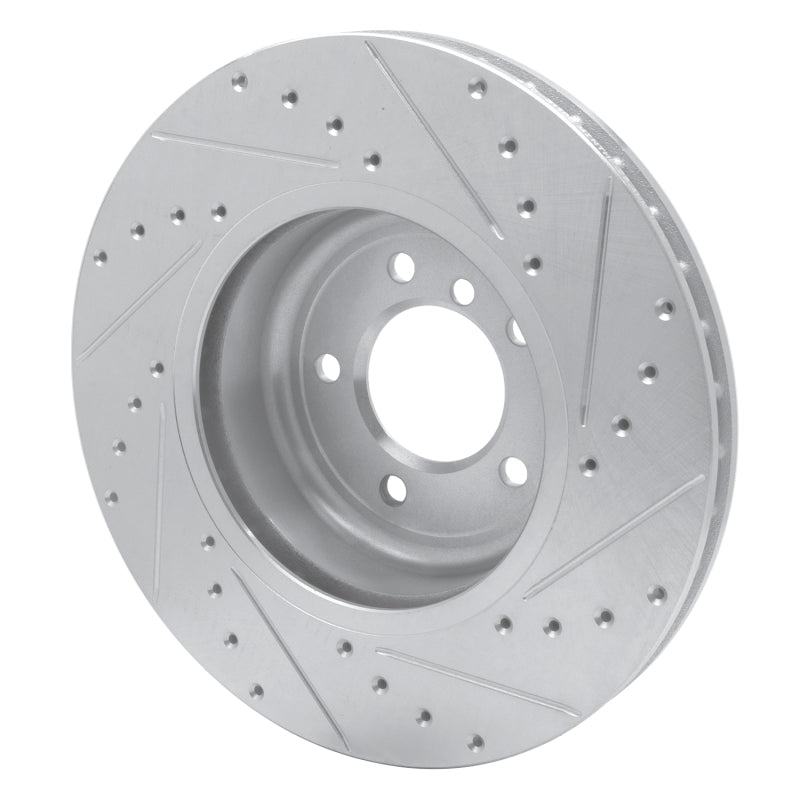 DFC 11-16 BMW Z4 Front Left Drilled & Slotted Silver Brake Rotor