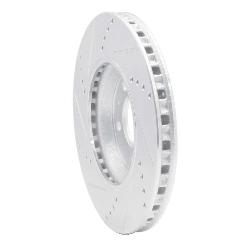 R1 06-10 Pontiac SOLSTICE Front Right Drilled & Slotted Silver Brake Rotor
