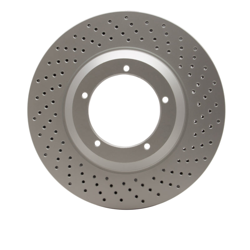 R1 82-89 Porsche 911 Right Front Drilled GeoSPEC Coated Rotor