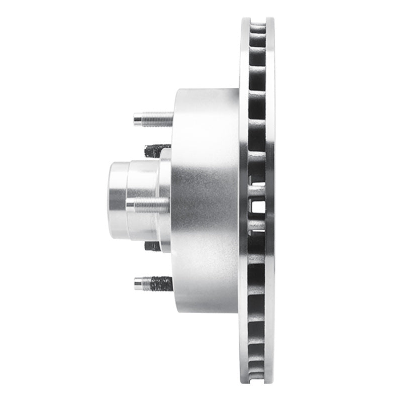 R1 94-03 Ford E-150 Econoline Front Left Drilled & Slotted Silver Brake Rotor