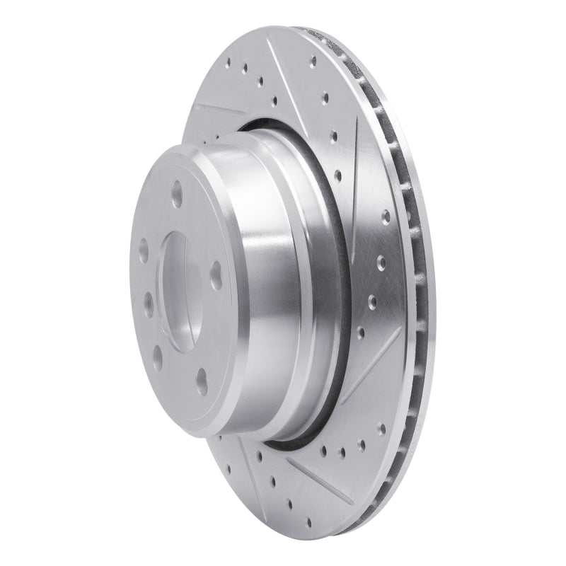 DFC 02-06 BMW X5 Rear Right Drilled & Slotted Silver Brake Rotor