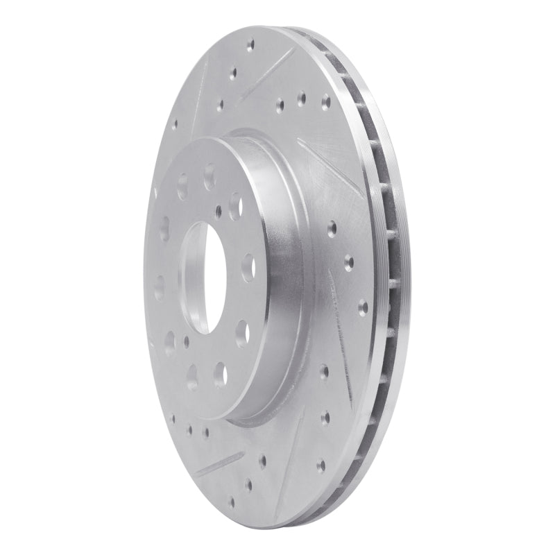 R1 92-95 Toyota MR2 Rear Left Drilled & Slotted Silver Brake Rotor