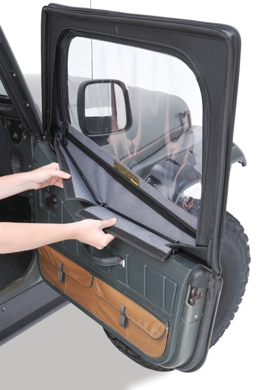 Bestop 88-95 Jeep Wrangler YJ Fabric Door Skins (Spice)