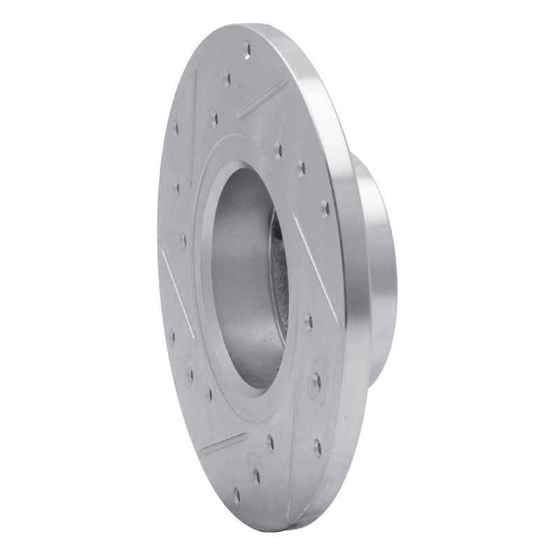 DFC 80-83 Subaru GLF Front Right Drilled & Slotted Silver Brake Rotor