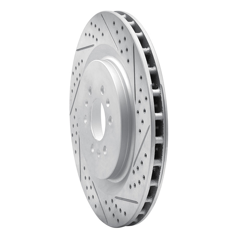R1 04-11 Cadillac Sts Rear Right Drilled & Slotted Geo-Carbon Rotor
