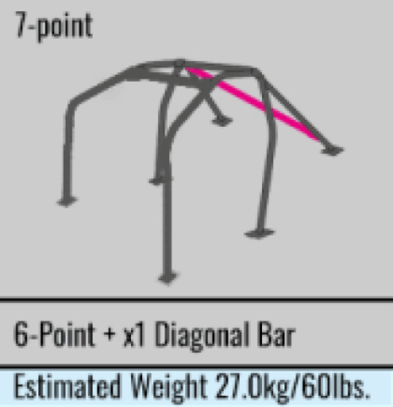 Cusco SFTY21 2-Passenger 7-Point Around Dash Roll Cage 07-13 Nissan R35 GT-R