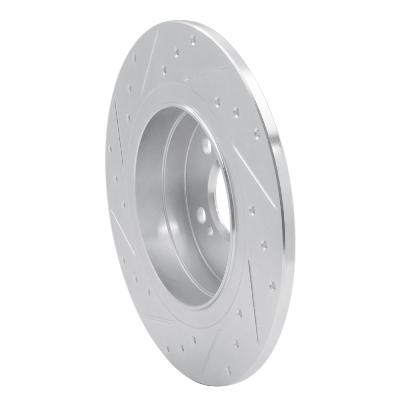 R1 08-15 Mercedes-Benz C250 Rear Right Drilled & Slotted Silver Brake Rotor