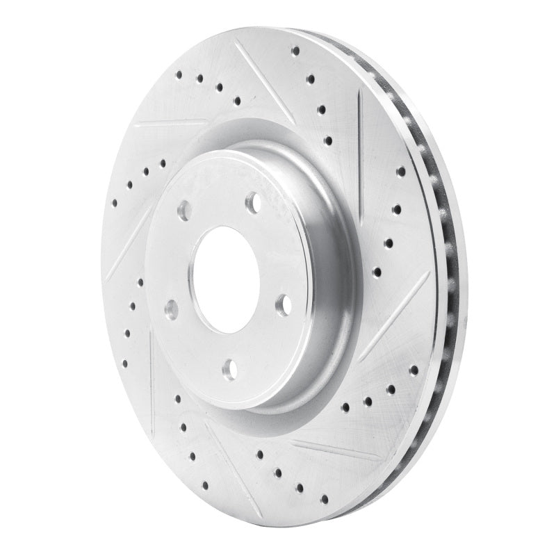 DFC 13-25 Infiniti JX35 Front Right Drilled & Slotted Silver Brake Rotor