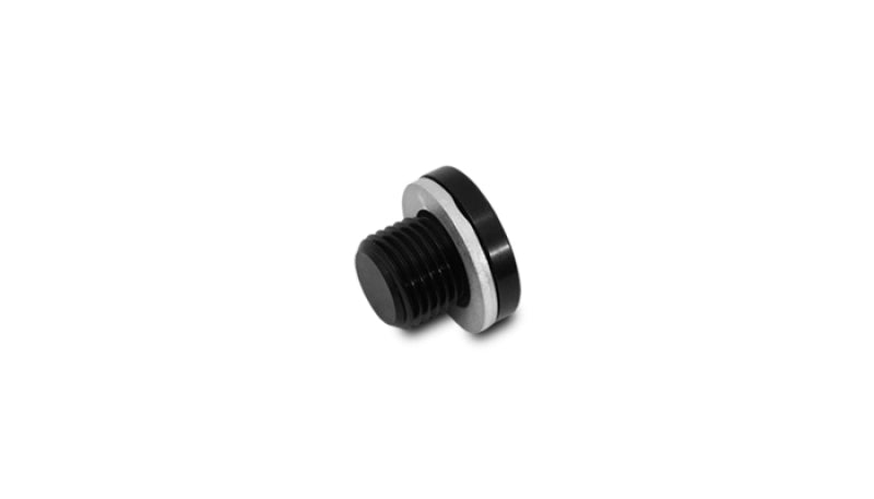 Vibrant M14 x 1.5 Metric Aluminum Port Plug with Crush Washer