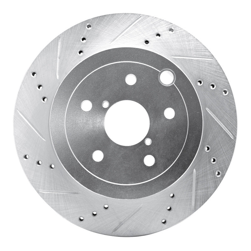 DFC 08-20 Subaru Impreza Rear Left Drilled & Slotted Silver Brake Rotor