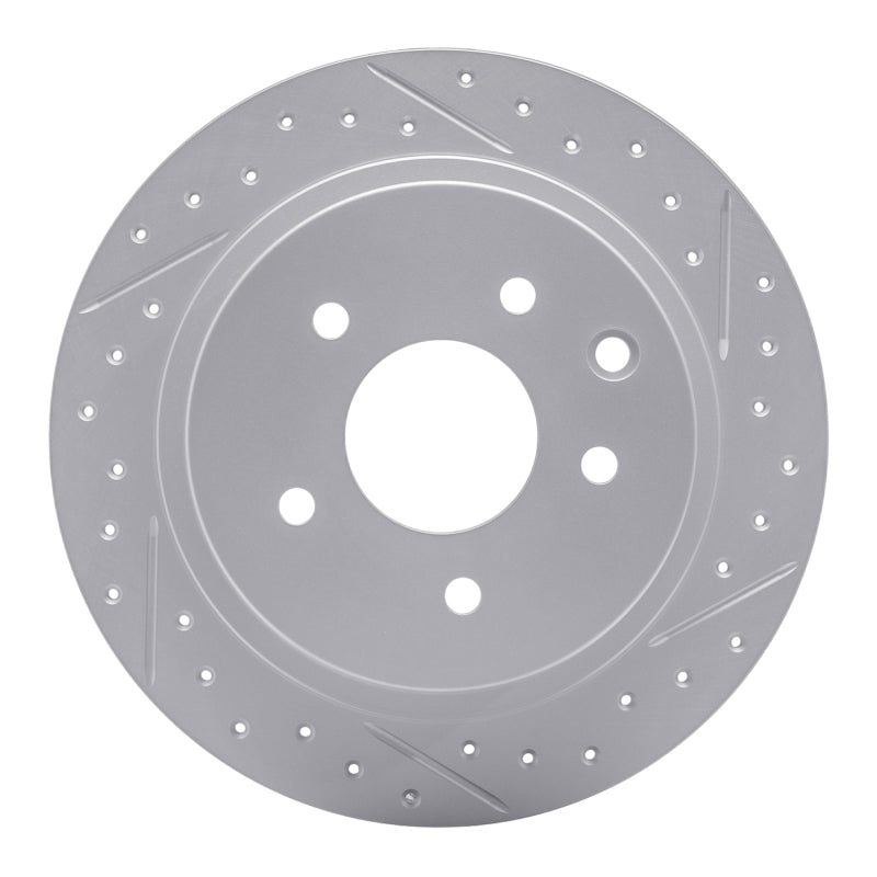 R1 02-25 Nissan Altima Rear Right Drilled & Slotted Geo-Carbon Rotor