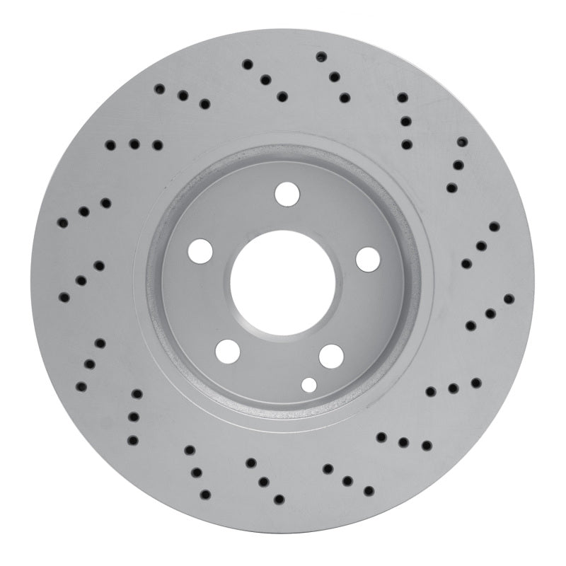 R1 08-15 Mercedes-Benz C250 Front Drilled GeoSPEC Coated Rotor