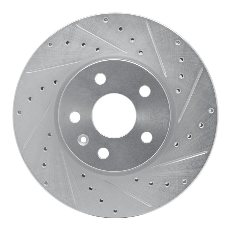 DFC 06-15 Lexus IS250 Rear Right Drilled & Slotted Silver Brake Rotor