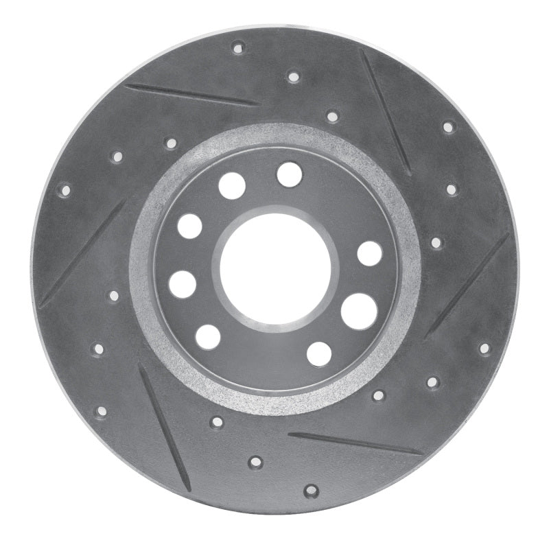 DFC 82-82 Buick Skyhawk Front Left Drilled & Slotted Silver Brake Rotor