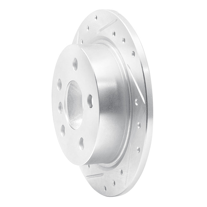 DFC 14-24 Mini Cooper (Excl Clubman) Rear Left Drilled & Slotted Silver Brake Rotor