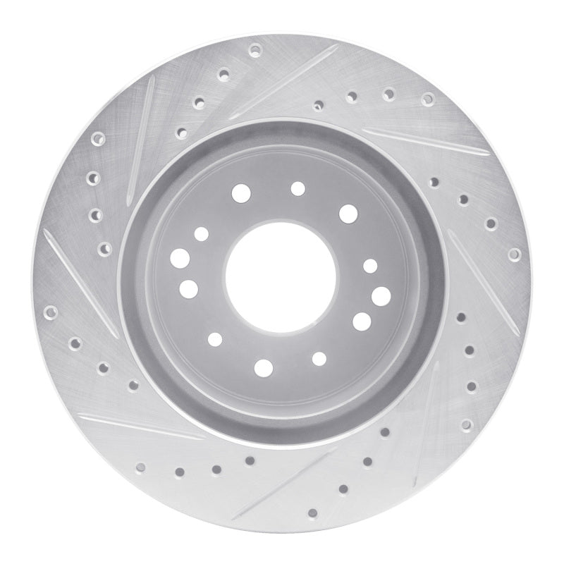 DFC 63-82 Chevrolet Camaro Rear Right/Front Right Drilled & Slotted Silver Brake Rotor
