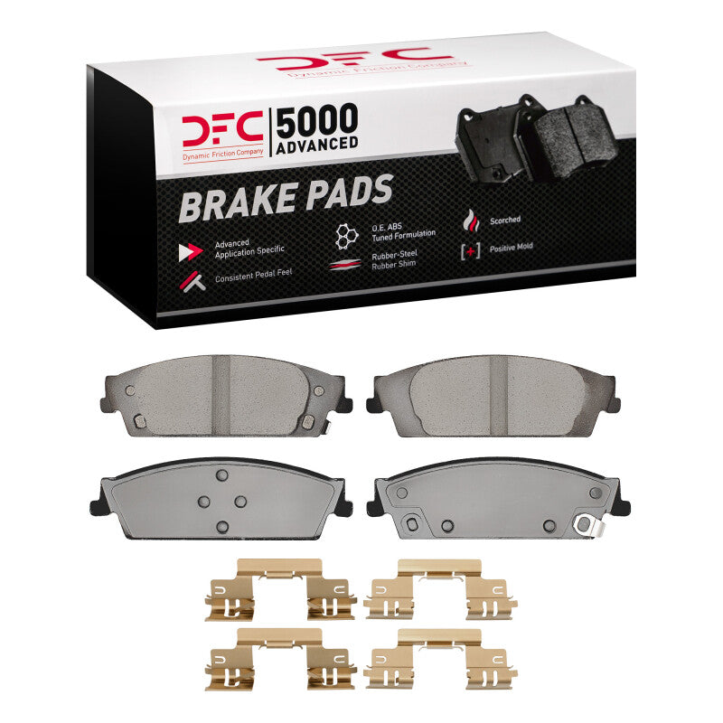 DFC 07-20 Cadillac Escalade ESV Rear 5000 Advanced Ceramic Brake Pads and Hardware Kit