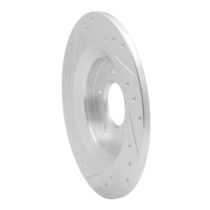 DFC 06-15 Mazda 5 Rear Right Drilled & Slotted Silver Brake Rotor