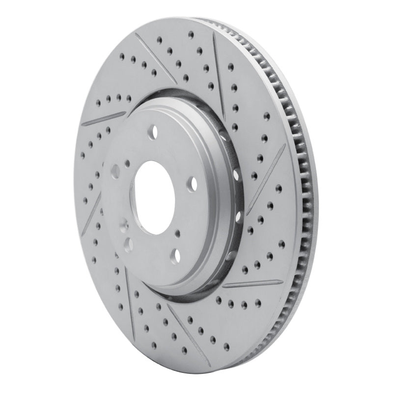 R1 16-22 Acura ILX Front Right Drilled & Slotted Geo-Carbon Rotor