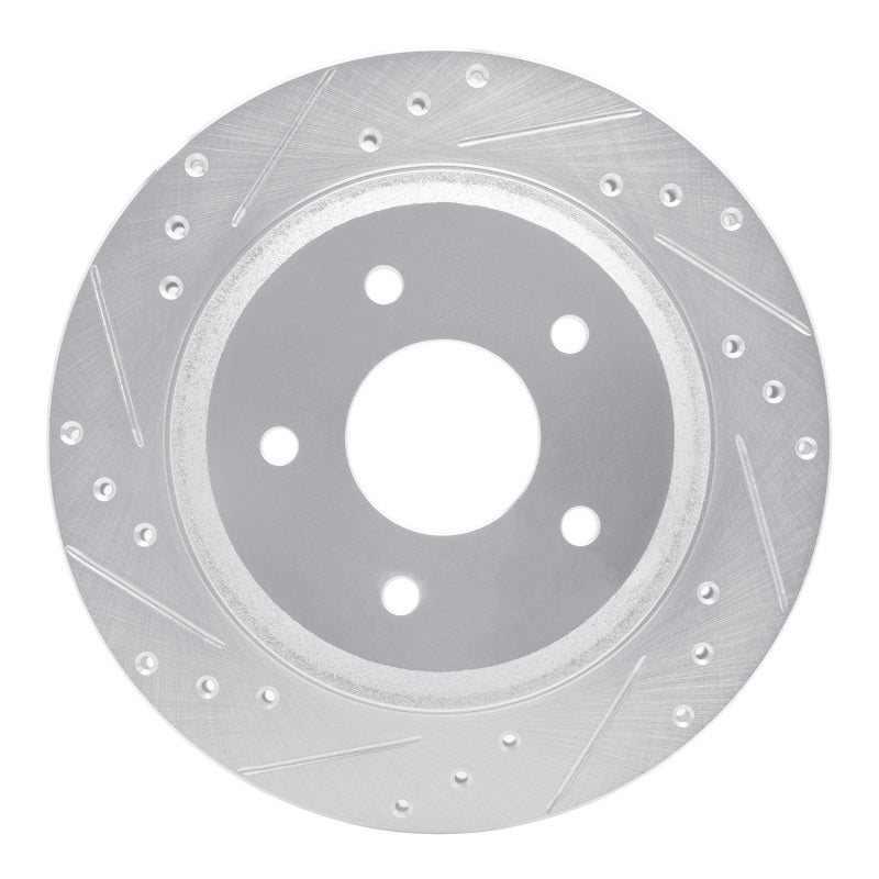 R1 88-94 Chevrolet Corvette Front Left Drilled & Slotted Silver Brake Rotor