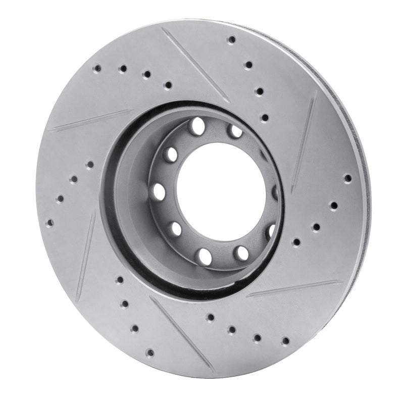 DFC 72-74 Mercedes-Benz 350SL Front Left Drilled & Slotted Silver Brake Rotor