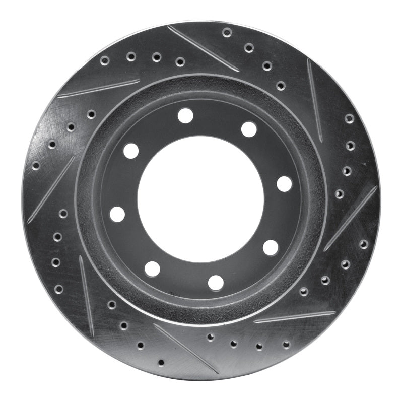 R1 73-93 Dodge B300 Van (71-74) / B300 (75-80) Front Left Drilled & Slotted Silver Brake Rotor