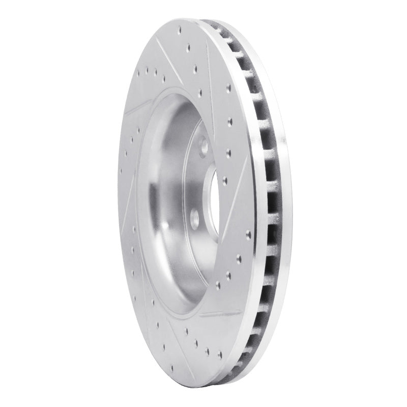 DFC 11-22 Dodge Durango Front Left Drilled & Slotted Silver Brake Rotor