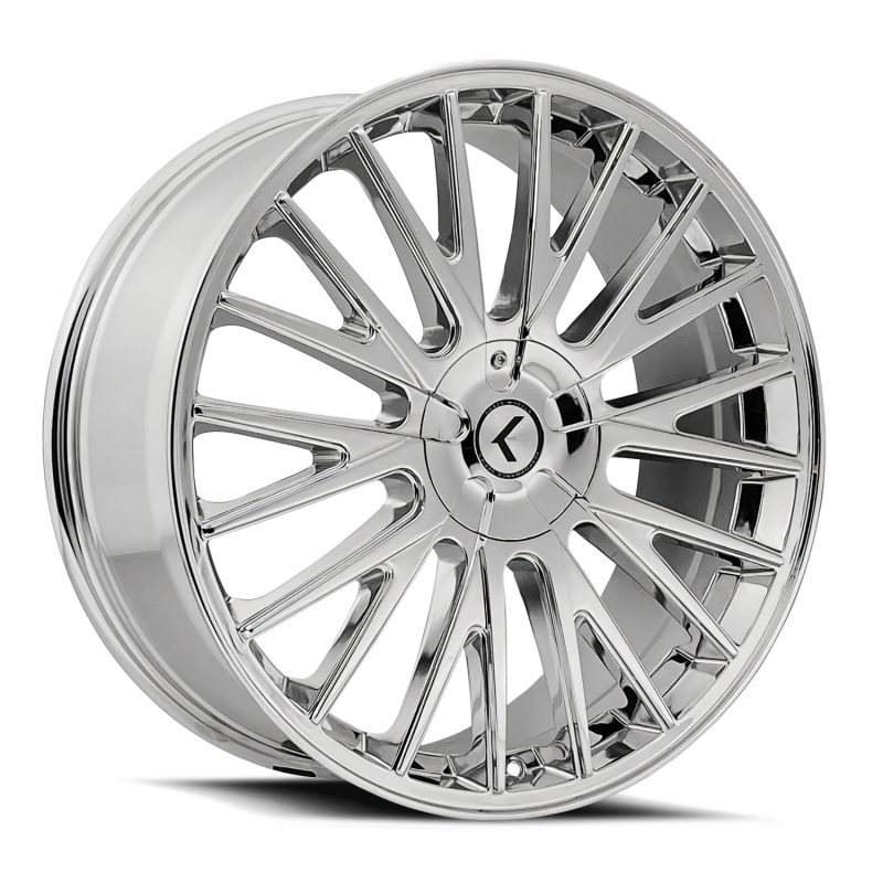 Kraze KR185 Double Down 17x8 / 5x108/114.3 BP / 38mm Offset / 73mm Hub Chrome Wheel