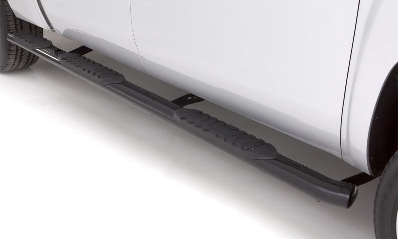 Lund 99-16 Ford F-250 Super Duty Crewcab 5in. Oval WTW Steel Nerf Bars - Black