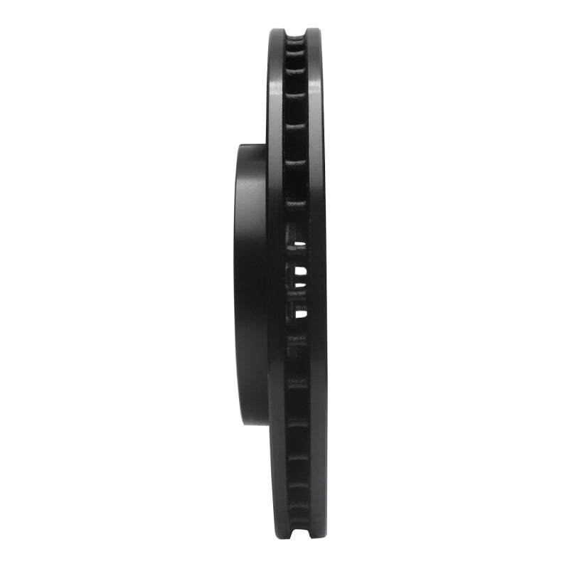R1 05-10 Honda Odyssey Front Right Drilled & Slotted Black Brake Rotor