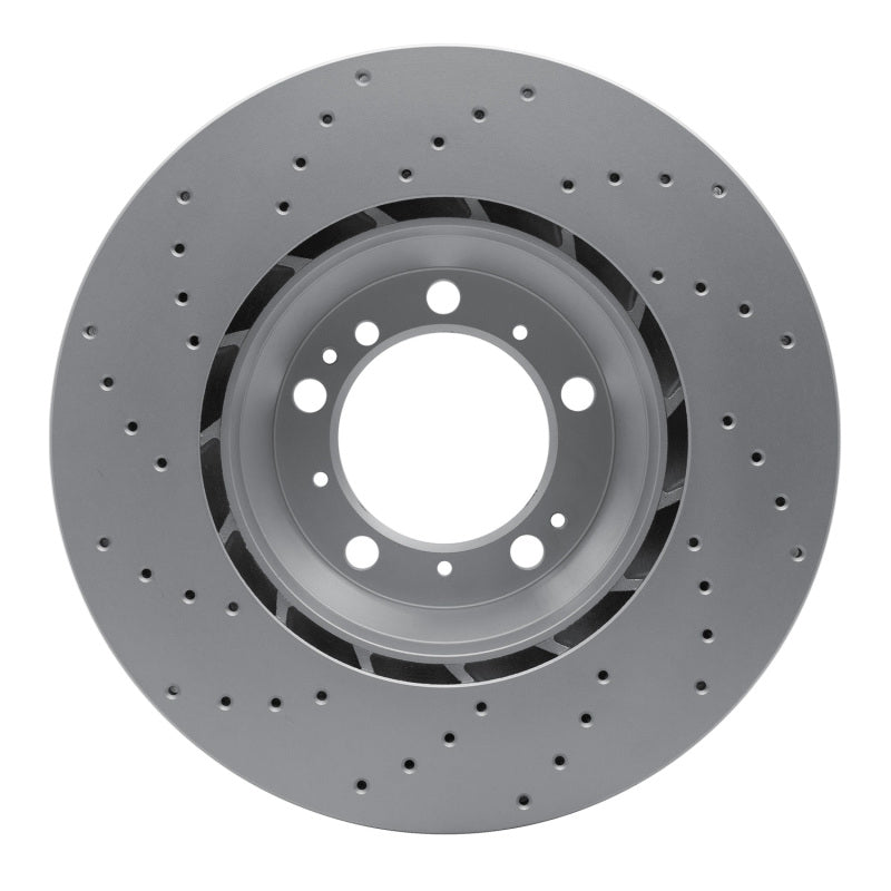 R1 99-23 Porsche 911 Left Rear Drilled GeoSPEC Coated Rotor
