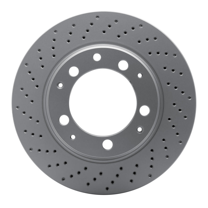 R1 78-89 Porsche 911 Left Rear Drilled GeoSPEC Coated Rotor