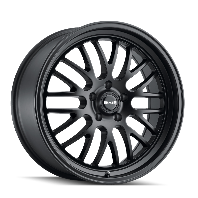 Ridler 607 18x8 / 5x120.65 BP / 0mm Offset / 83.82mm Hub Matte Black Wheel