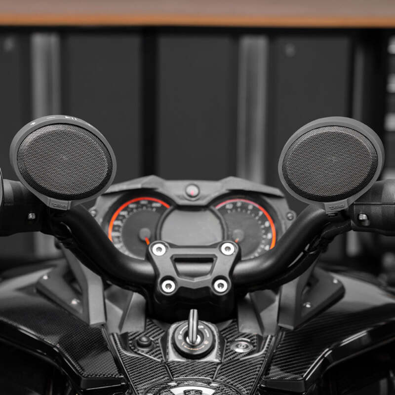 DS18 2.5in Handlebar Mount Speakers Full-Range Amplified Class D USB Port Water Resistant