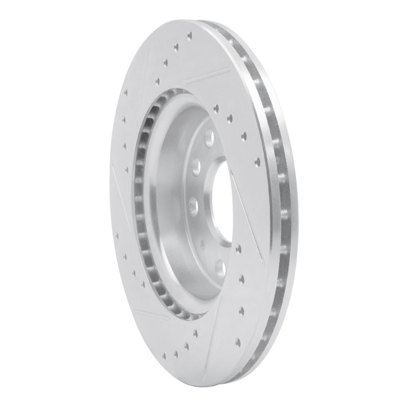 DFC 05-15 Volkswagen Bora (Mexico)/Jetta Sedan Front Right Drilled & Slotted Silver Brake Rotor